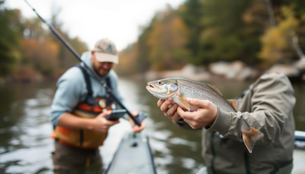 каналы и рыбалка - иллюстрация