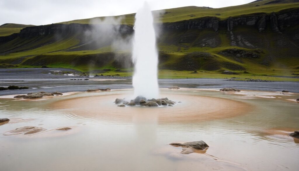 Горячие источники Исландии: маршрут по золотому кольцу воды - иллюстрация