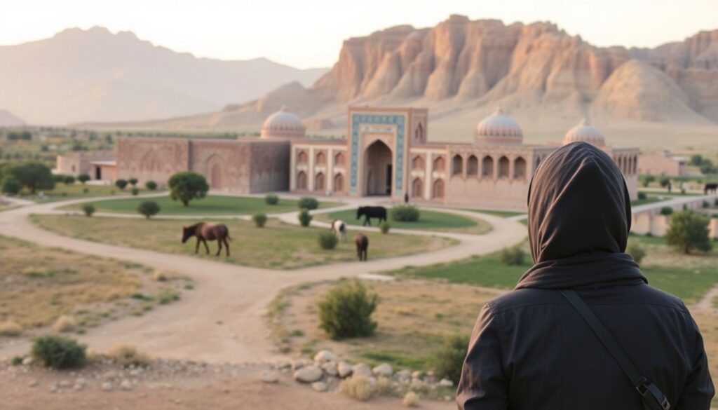 Путешествие по маршруту Великий шелковый путь: современные маршруты и безопасность - иллюстрация