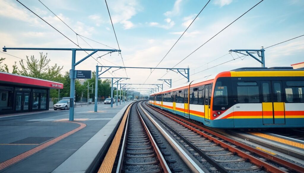 жилье и транспорт - иллюстрация