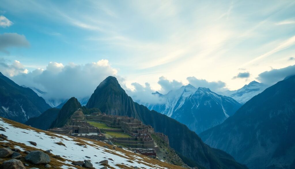 горы и древности - иллюстрация