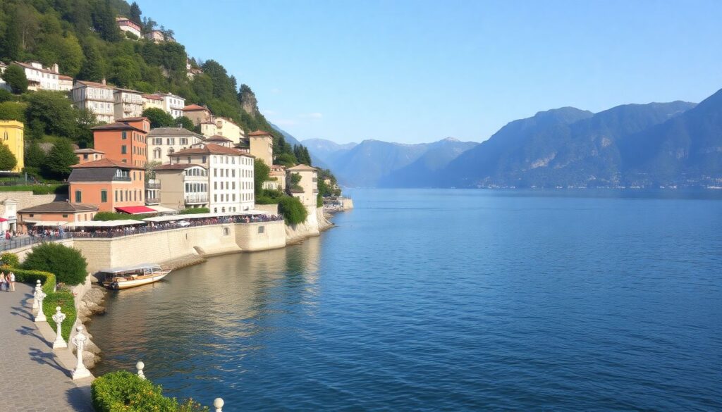 Путешествие по Северной Италии: озера и города - иллюстрация