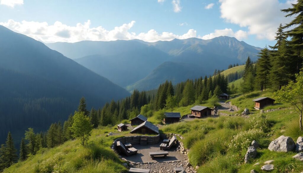 Пеший туризм по Карпатам: палатки и ночевки в лесу - иллюстрация