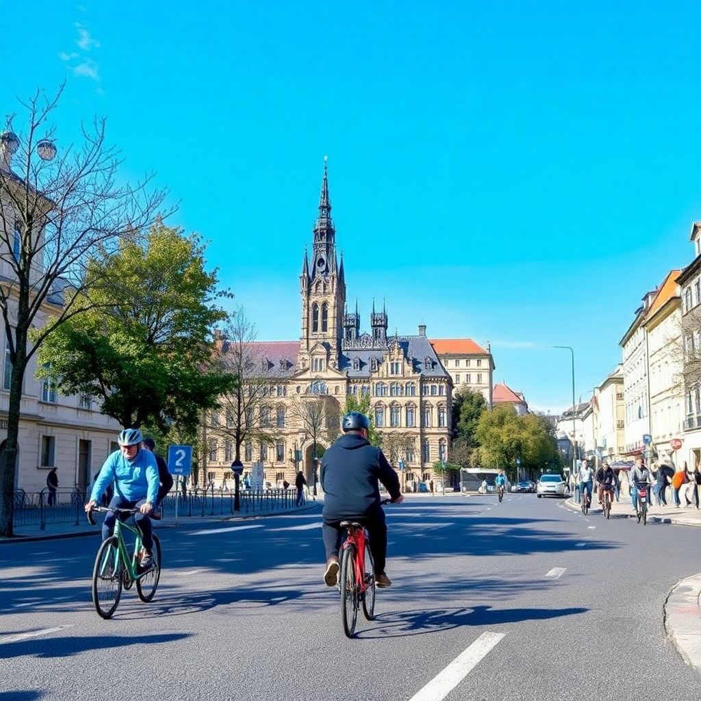 Городские маршруты по Праге на велосипеде для комфортных поездок по столице