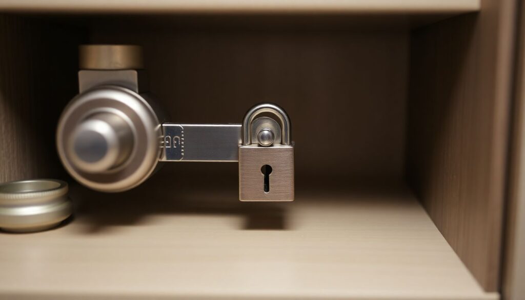 замки и кухня - иллюстрация