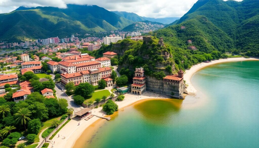 Путешествие по Мексику: от древних городов до пляжей - иллюстрация