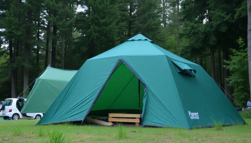 палаточный городок и советы - иллюстрация