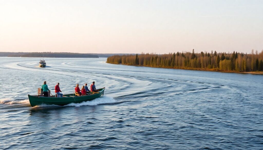 Водные маршруты Карелии: лодки - иллюстрация