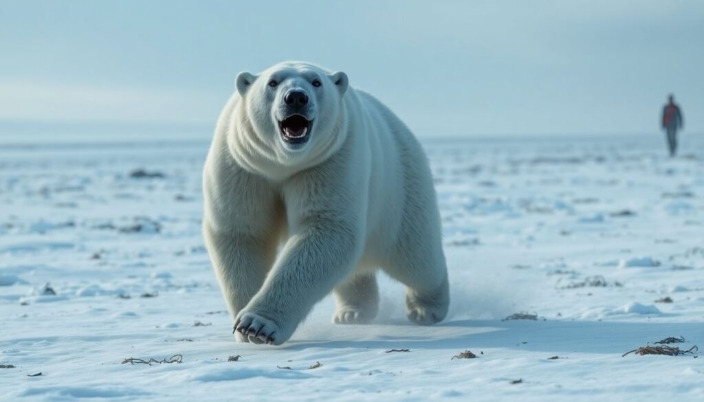 лагуны и наблюдение за белыми медведями - иллюстрация