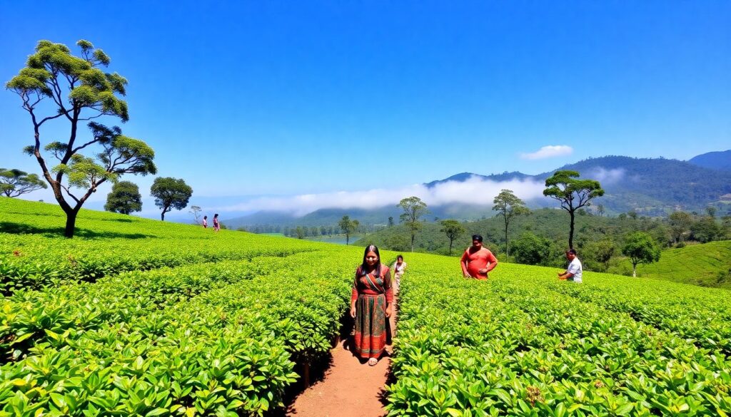Города и маршруты по Шри-Ланке: чай - иллюстрация