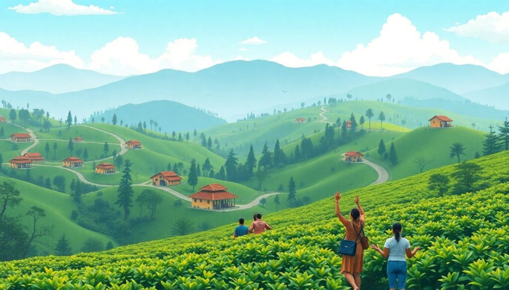 Города и маршруты по Шри-Ланке: чай - иллюстрация