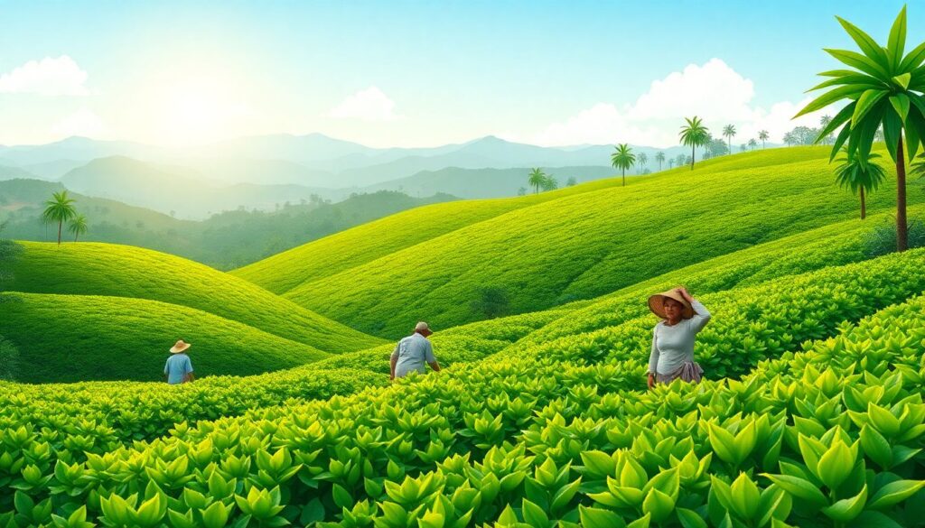 Города и маршруты по Шри-Ланке: чай - иллюстрация