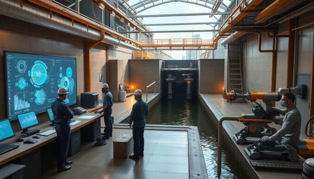 замки и каналы - иллюстрация