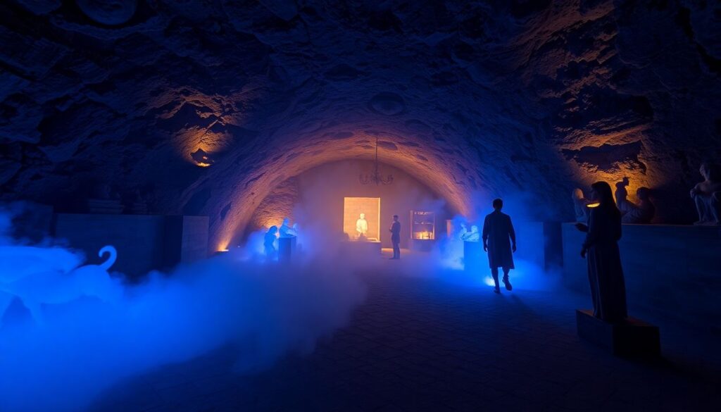 пещеры и античность - иллюстрация