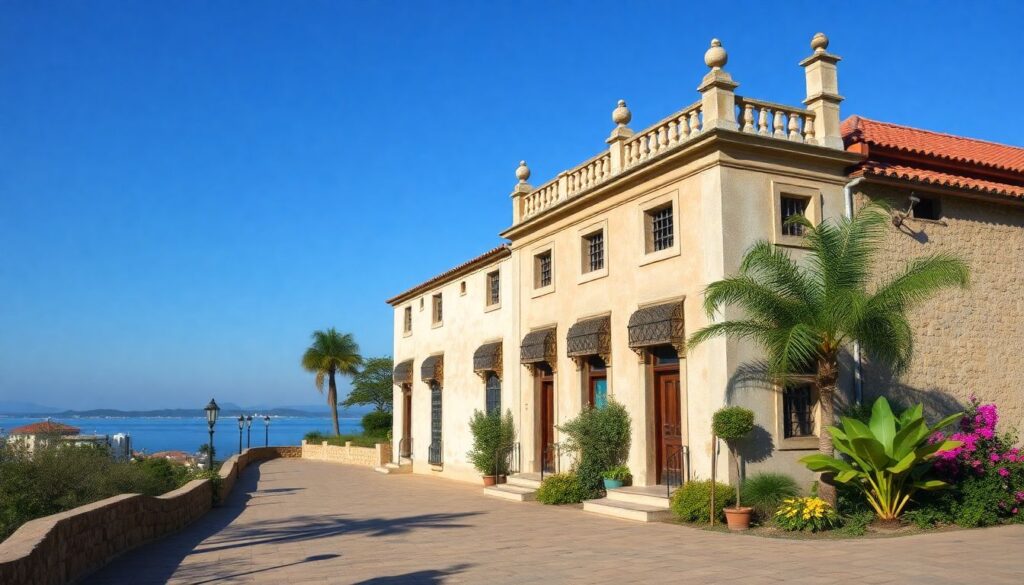 озера и колониальные города - иллюстрация