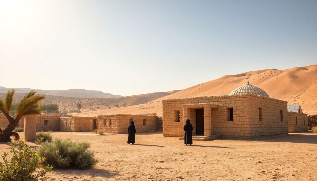 монастыри и Красное море - иллюстрация