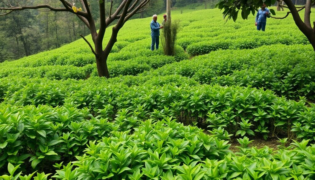 чай и колониальная история - иллюстрация