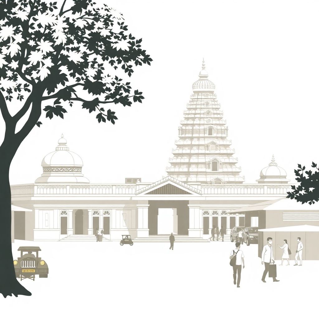 Храмовые комплексы и рынки как центры духовной и торговой жизни региона