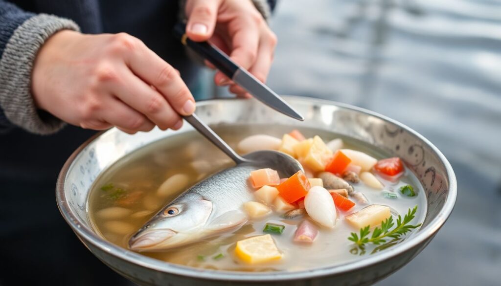 озера и кухня - иллюстрация