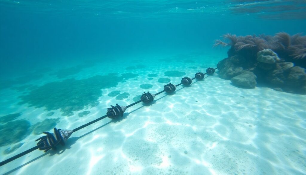 рифы и уникальная флора - иллюстрация