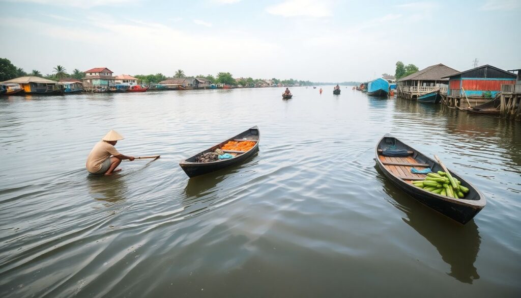 Плавучие рынки Бангладеш: маршруты и блюда у дахи - иллюстрация