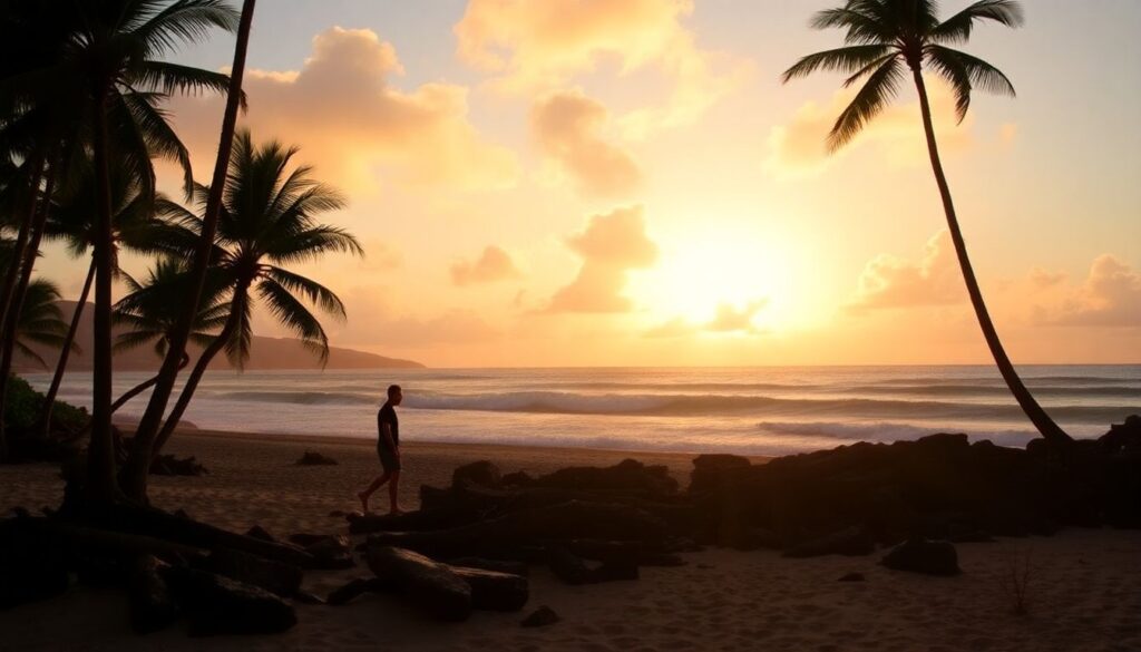 Истории из поездок по Гавайям: пляжи и вулканы - иллюстрация