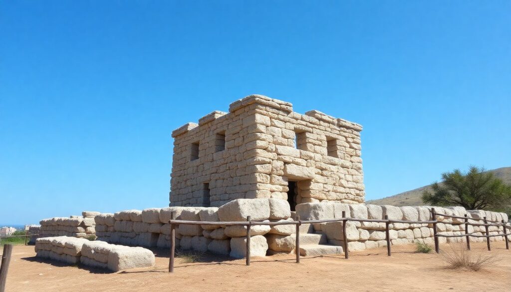 коста и древние nuraghi - иллюстрация