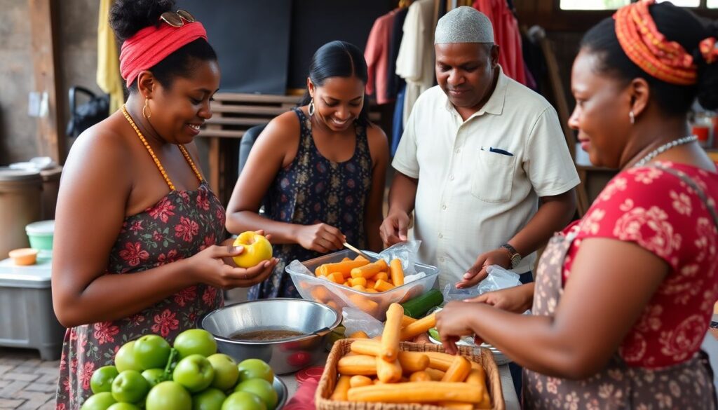 Гастрономия По Карибам: тропические фрукты и кулинарные туры - иллюстрация