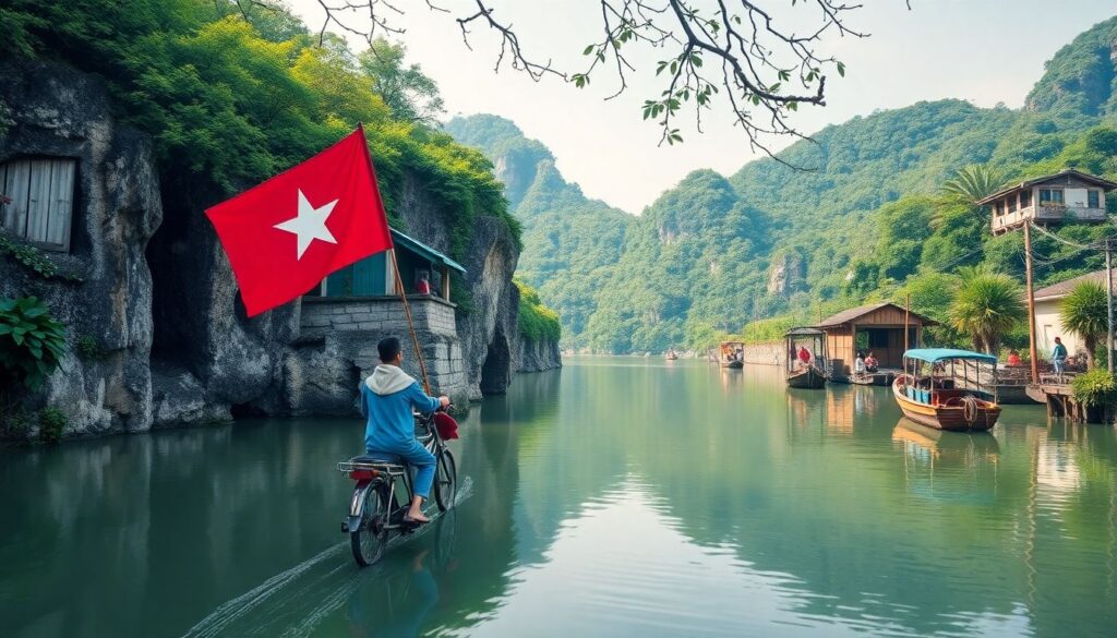 Путешествие по Вьетнаму: уличная еда и живописные дороги - иллюстрация