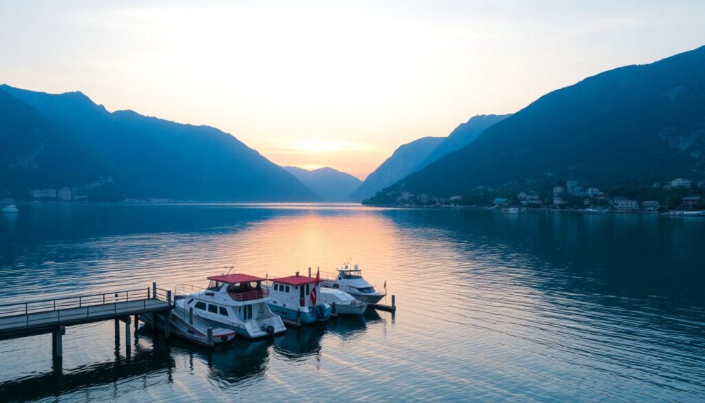 Горы в Монтенегро: треккинг и кухня у пирса - иллюстрация