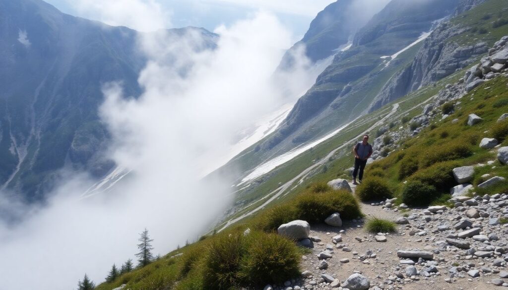 Горы в Монтенегро: треккинг и кухня у пирса - иллюстрация