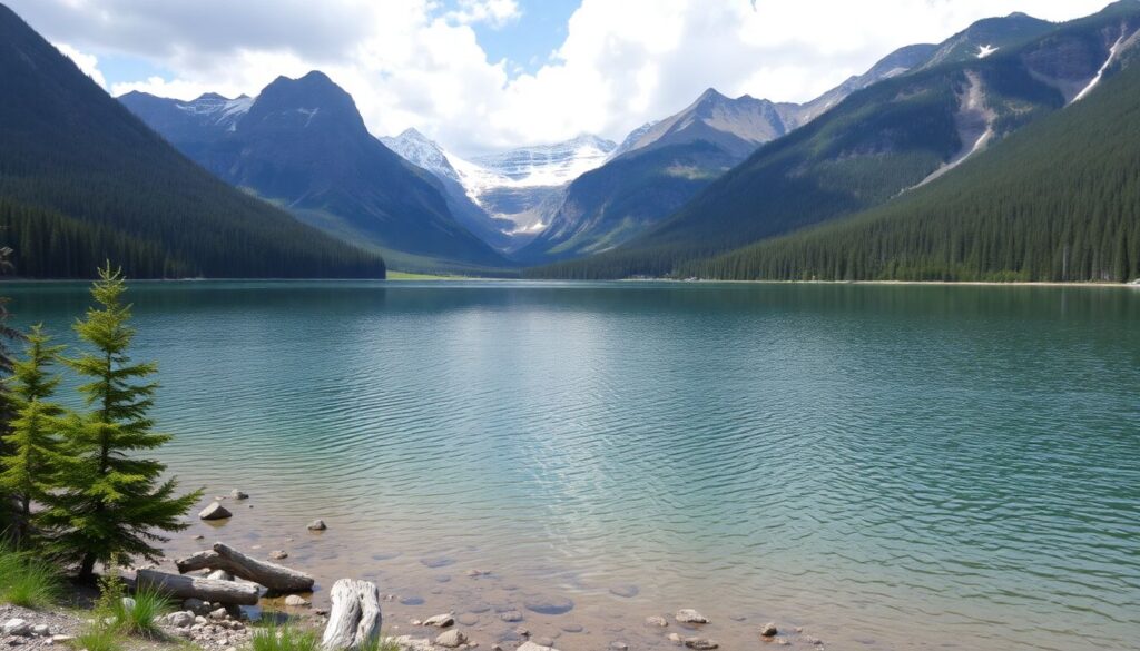 озера и маршруты - иллюстрация