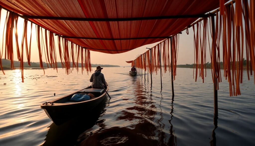 Плавучие каналы Бангладеш: маршруты и фотографии - иллюстрация