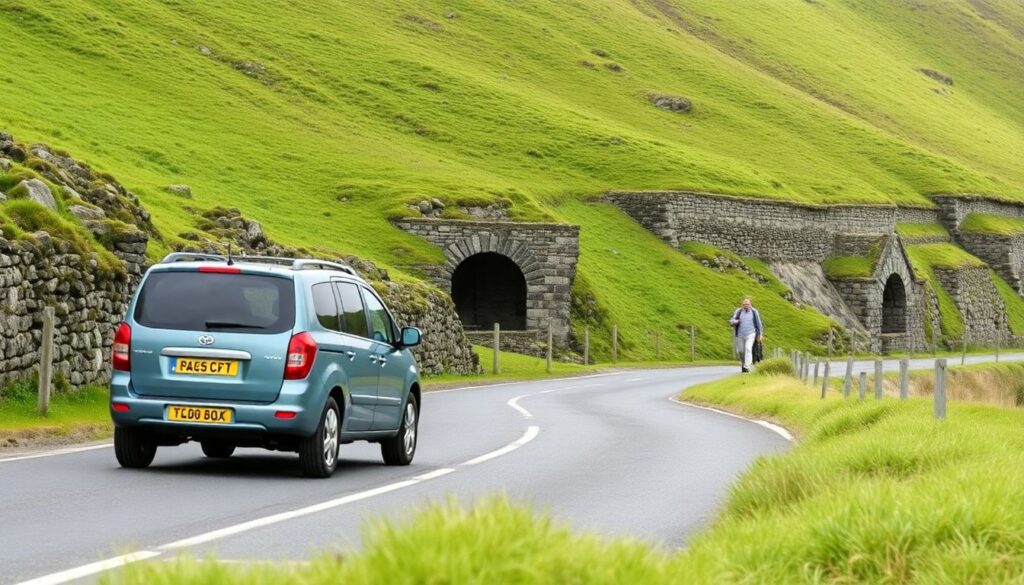 Путешествия по Ирландии: дороги - иллюстрация