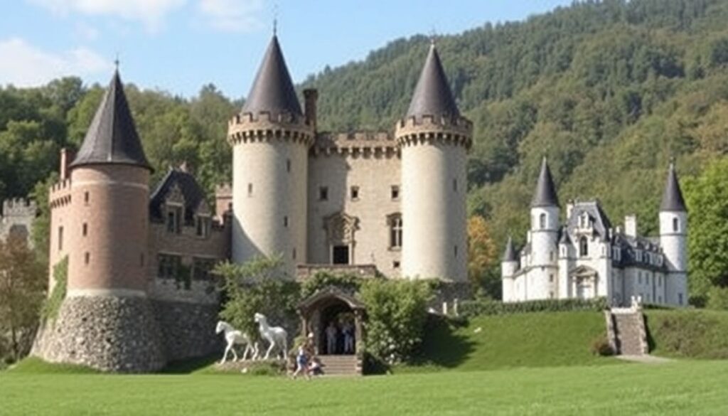 замки и легенды - иллюстрация