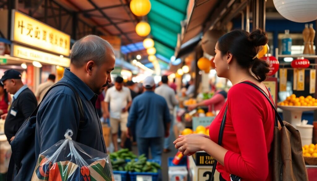 Истории путешествий по Гонконгу: рынок и небоскребы - иллюстрация