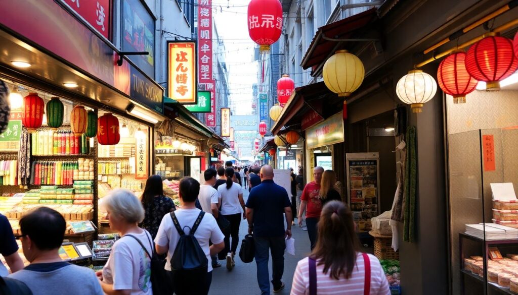 Истории путешествий по Гонконгу: рынок и небоскребы - иллюстрация