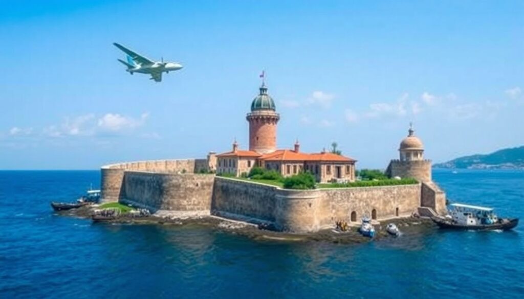 крепости и кораллы - иллюстрация