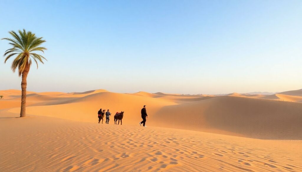 пустыня и рынки - иллюстрация