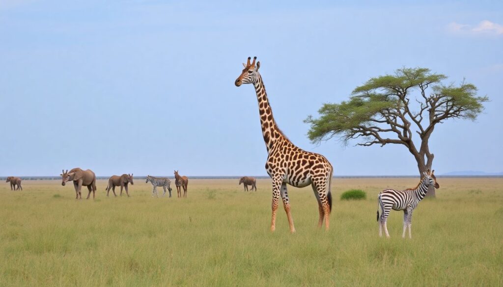 Маршруты по Африке: сафари - иллюстрация