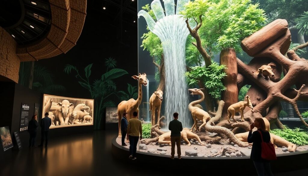 музеи и зоопарки - иллюстрация