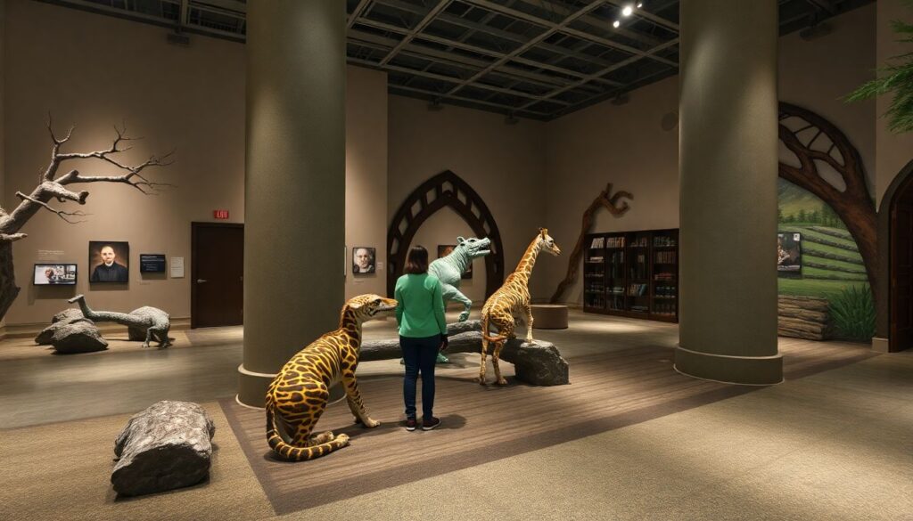 музеи и зоопарки - иллюстрация