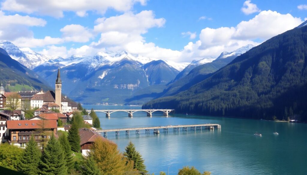 Гармоничные маршруты по Швейцарии: города и альпийские маршруты - иллюстрация