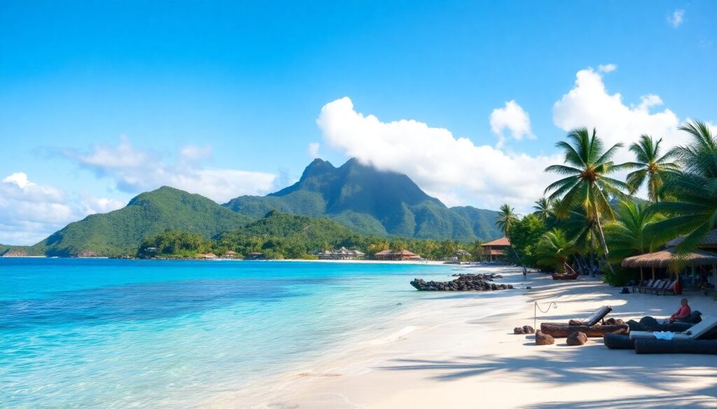 Путешествия по Архипелагу Фиджи: пляжи и дайвинг - иллюстрация