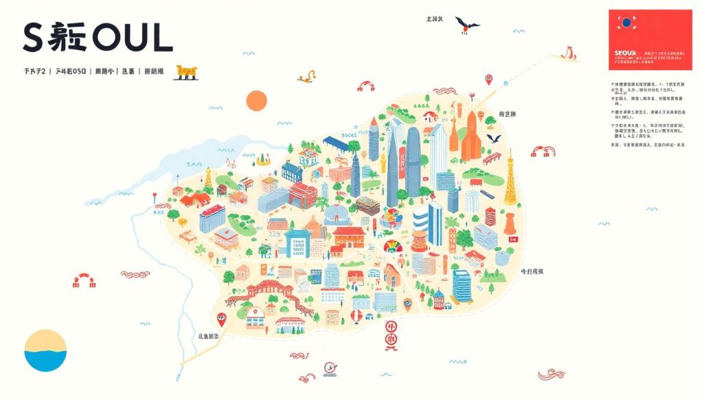 Маршруты по Корейскому полуострову: Сеул - иллюстрация