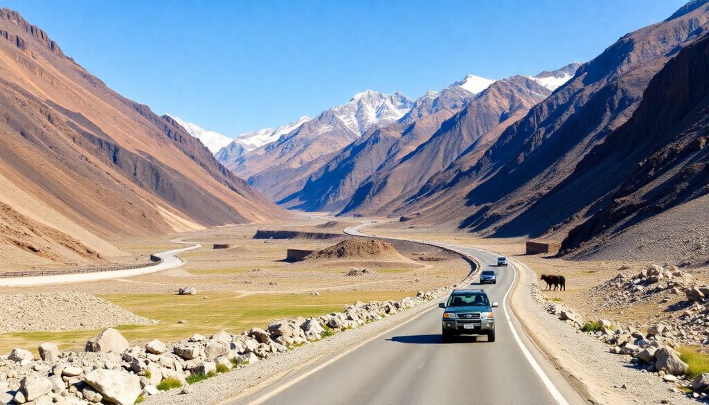 горы и древние пути - иллюстрация