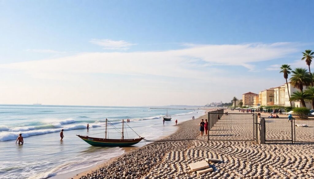 пляжи и экскурсии - иллюстрация