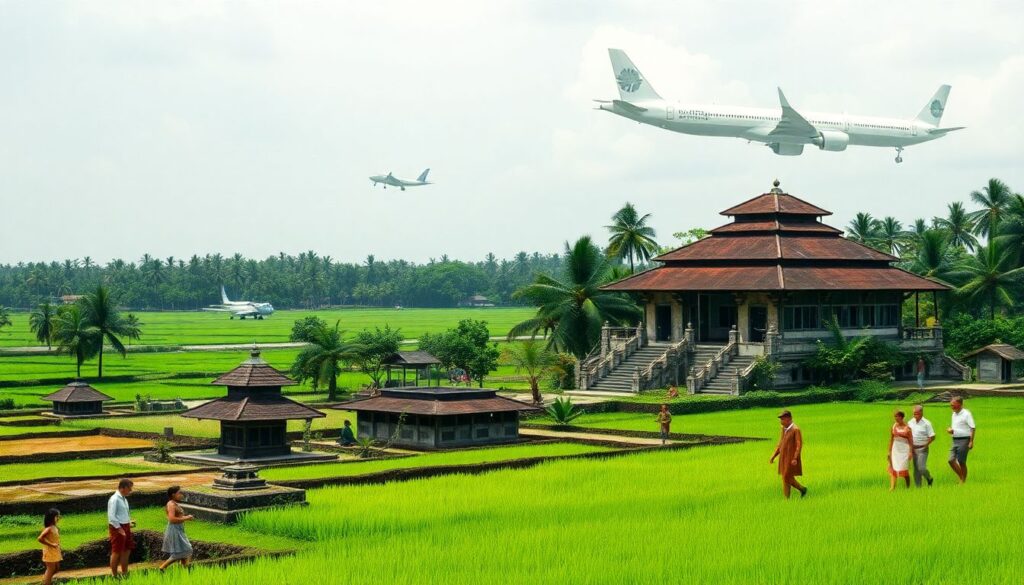 Путешествия по Бали: остров райских пляжей и рисовых полей - иллюстрация