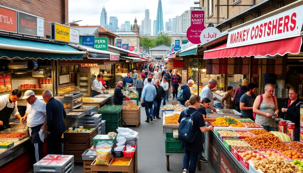 Где поесть в Лондоне: уличная еда и рынки - иллюстрация