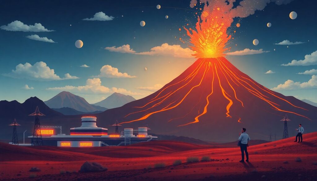 вулканы и культуры - иллюстрация